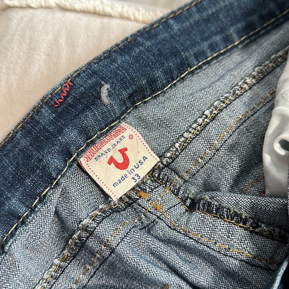 True Religion Jeans with yellow and red stitching - Picture 3 of 8